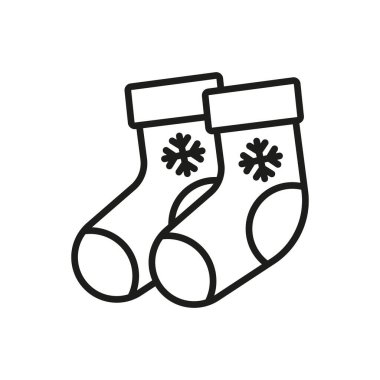 Noel şoku ikonu vektör temel tasarım basit ve modern konsept grafik