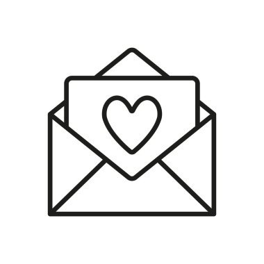 Valentine kart ikonu vektör temel tasarım basit ve modern konsept grafik