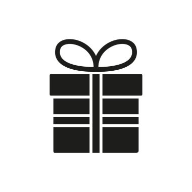 Hediye ticaret simgesi vektörü temel tasarım basit ve modern konsept şablonu