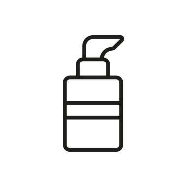 Vakıf şişesi güzellik simgesi vektörü temel tasarım basit ve modern konsept grafik