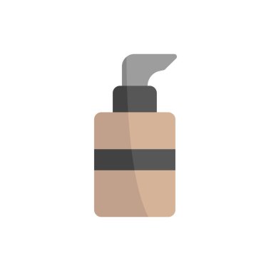 Vakıf şişesi güzellik simgesi vektörü temel tasarım basit ve modern konsept grafik