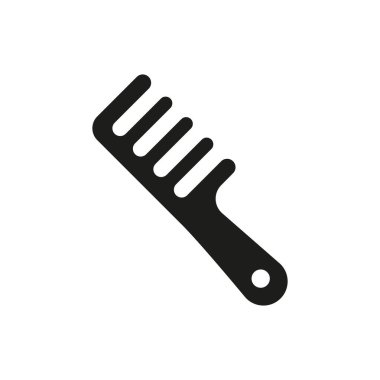 Saç fırçası güzellik ikonu vektörü temel tasarım basit ve modern konsept grafiği