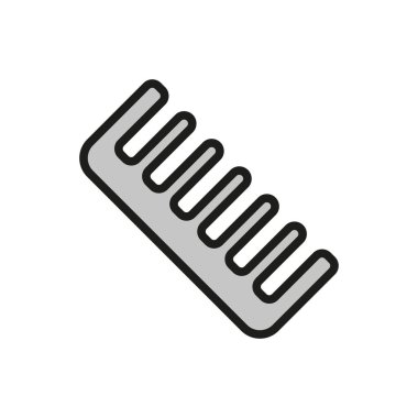 Saç fırçası güzellik ikonu vektörü temel tasarım basit ve modern konsept grafiği