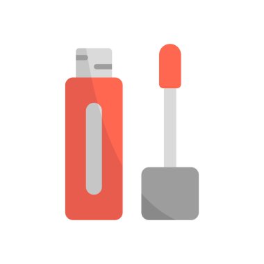 Ruj güzellik simgesi vektörü temel tasarım basit ve modern konsept grafik