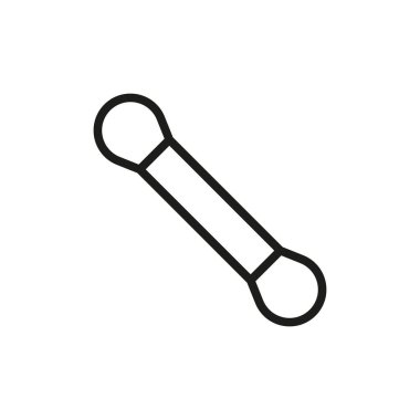 Makyaj fırçası güzellik ikonu vektörü temel tasarım basit ve modern konsept grafik