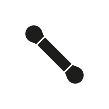 Makyaj fırçası güzellik ikonu vektörü temel tasarım basit ve modern konsept grafik