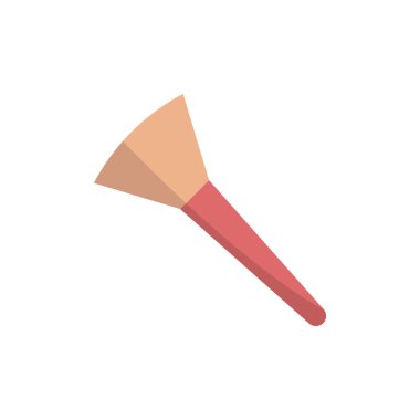 Makyaj fırçası güzellik ikonu vektörü temel tasarım basit ve modern konsept grafik