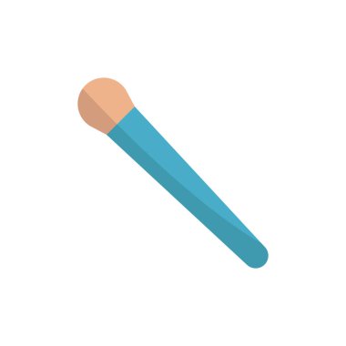 Makyaj fırçası güzellik ikonu vektörü temel tasarım basit ve modern konsept grafik