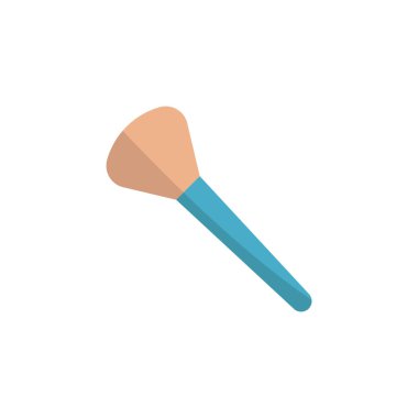 Makyaj fırçası güzellik ikonu vektörü temel tasarım basit ve modern konsept grafik