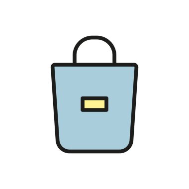 Poşet ikon vektör tasarım şablonları basit ve modern konsept