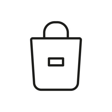 Poşet ikon vektör tasarım şablonları basit ve modern konsept