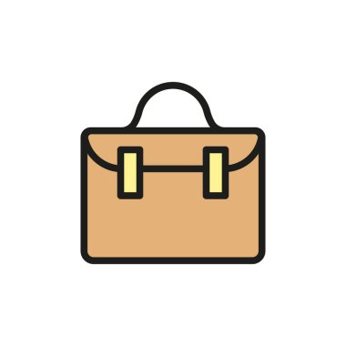 Evrak çantası simgesi vektör tasarım şablonları basit ve modern konsept
