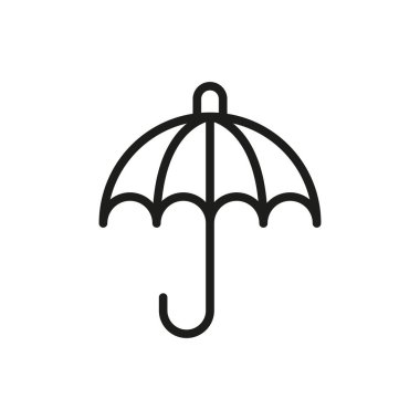 Şemsiye simgesi vektör tasarım şablonları basit ve modern konsept