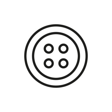 Düğmeler moda ikonu vektör temel tasarım basit ve modern konsept grafik