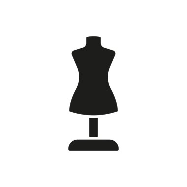 Manken moda ikonu vektör temel tasarım basit ve modern konsept grafik