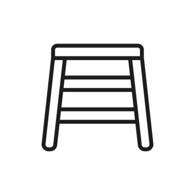 Stepladder simge vektör tasarım şablonları basit ve modern konsept