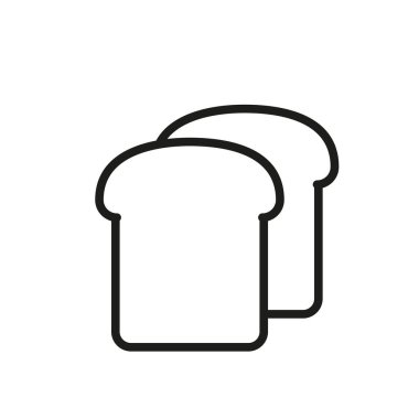 Ekmek simgesi tasarım şablonları basit ve modern konsept