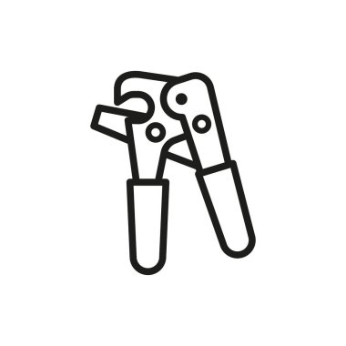 Konserve açıcı simgesi vektör tasarımı şablonları basit ve modern konsept