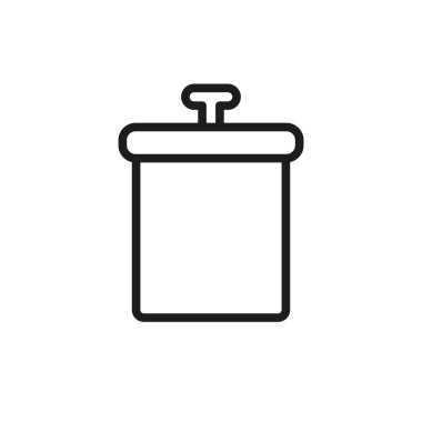 Kutu simgesi vektör tasarımı şablonları basit ve modern konsept