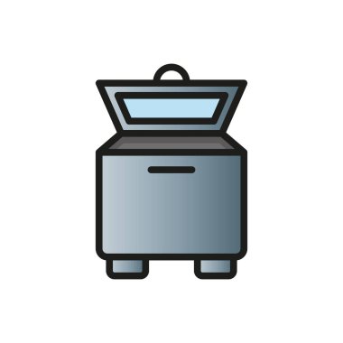 Dondurucu simge vektör tasarımı şablonları basit ve modern konsept