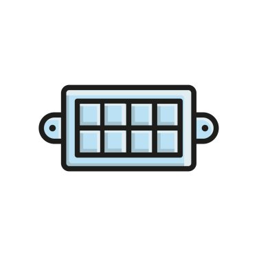 Buz tepsisi ikonu vektör tasarımı şablonları basit ve modern konsept