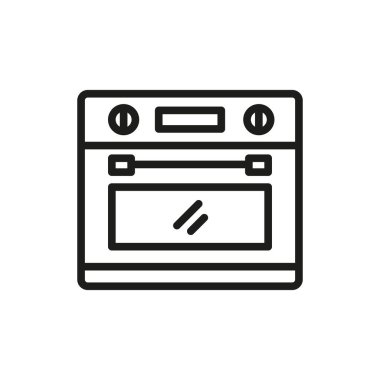 Fırın simgesi vektör tasarımı şablonları basit ve modern konsept
