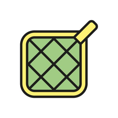 Ot tutucu simgesi vektör tasarım şablonları basit ve modern kavram