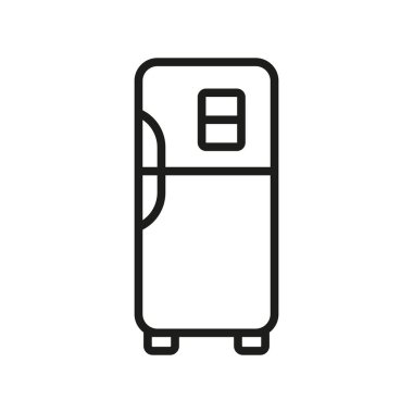 Buzdolabı simgesi vektör tasarımı şablonları basit ve modern konsept