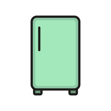 Buzdolabı simgesi vektör tasarımı şablonları basit ve modern konsept