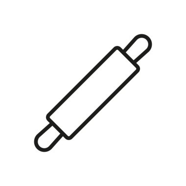 Yuvarlanan pin simgesi vektör tasarım şablonları basit ve modern konsept