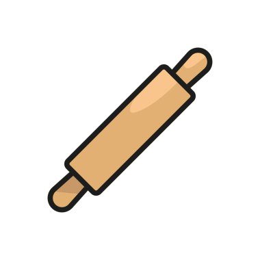 Yuvarlanan pin simgesi vektör tasarım şablonları basit ve modern konsept