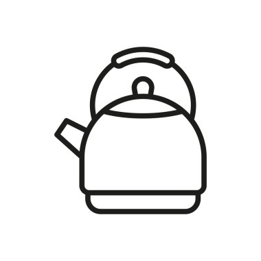 Çaydanlık ikonu vektör tasarım şablonları basit ve modern konsept