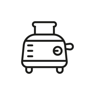 Tost makinesi simgesi vektör tasarımı şablonları basit ve modern konsept