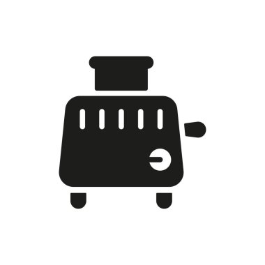 Tost makinesi simgesi vektör tasarımı şablonları basit ve modern konsept