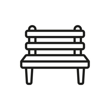 Bench ikon vektörü temel tasarım basit ve modern konsept grafik konsepti