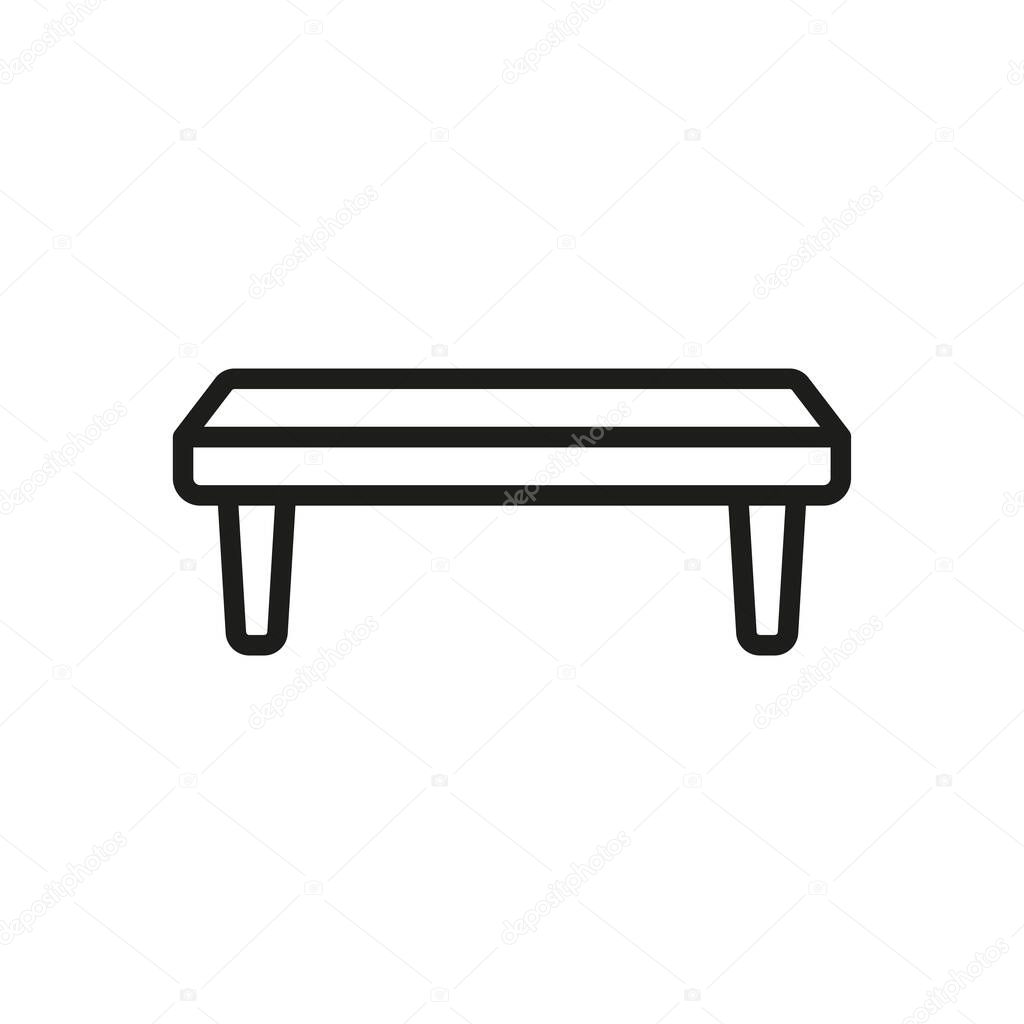 Bench icon vector basic design simple and modern concept graphic concept