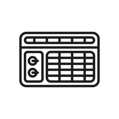 Klima ikonu vektör tasarım şablonları basit ve modern konsept