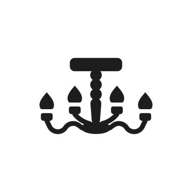 Avize simgesi vektör tasarım şablonları basit ve modern konsept