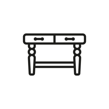 Sehpa simgesi tasarım şablonları basit ve modern konsept