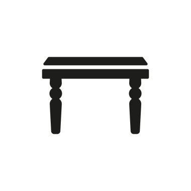 Sehpa simgesi tasarım şablonları basit ve modern konsept