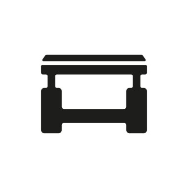 Sehpa simgesi tasarım şablonları basit ve modern konsept