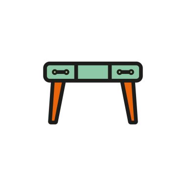 Sehpa simgesi tasarım şablonları basit ve modern konsept