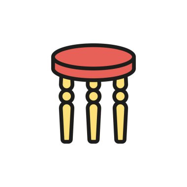 Sehpa simgesi tasarım şablonları basit ve modern konsept