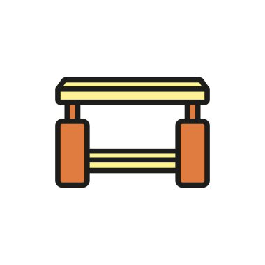 Sehpa simgesi tasarım şablonları basit ve modern konsept