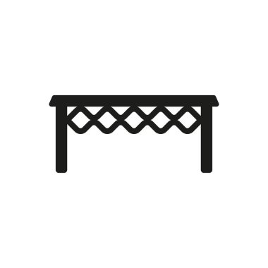 Sehpa simgesi tasarım şablonları basit ve modern konsept