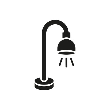 Yer lambası ikonu vektör tasarım şablonları basit ve modern konsept