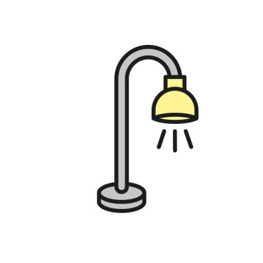 Yer lambası ikonu vektör tasarım şablonları basit ve modern konsept