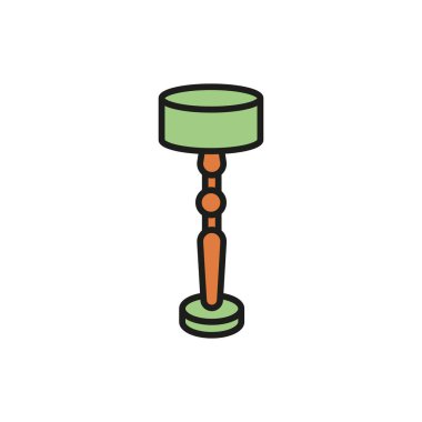 Yer lambası ikonu vektör tasarım şablonları basit ve modern konsept