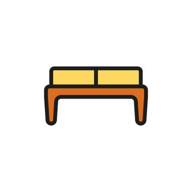 Osmanlı koltuğu ikon tasarım şablonları basit ve modern