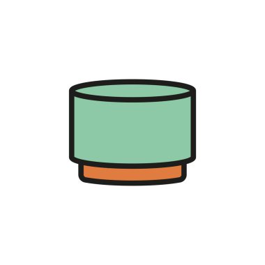 Osmanlı koltuğu ikon tasarım şablonları basit ve modern